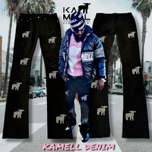 KAMELL STACKED LOGO DENIM