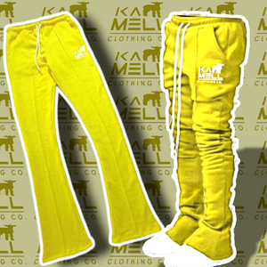 KAMELL "YELLOW STACKED PANTS"